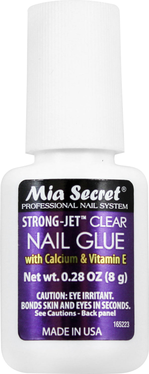 Strongjet Nail Glue (Brush-On 8g and 1/2 oz.)
