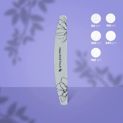 Crescent mineral nail File EXPERT 40 100/180 Grit (25 pcs)