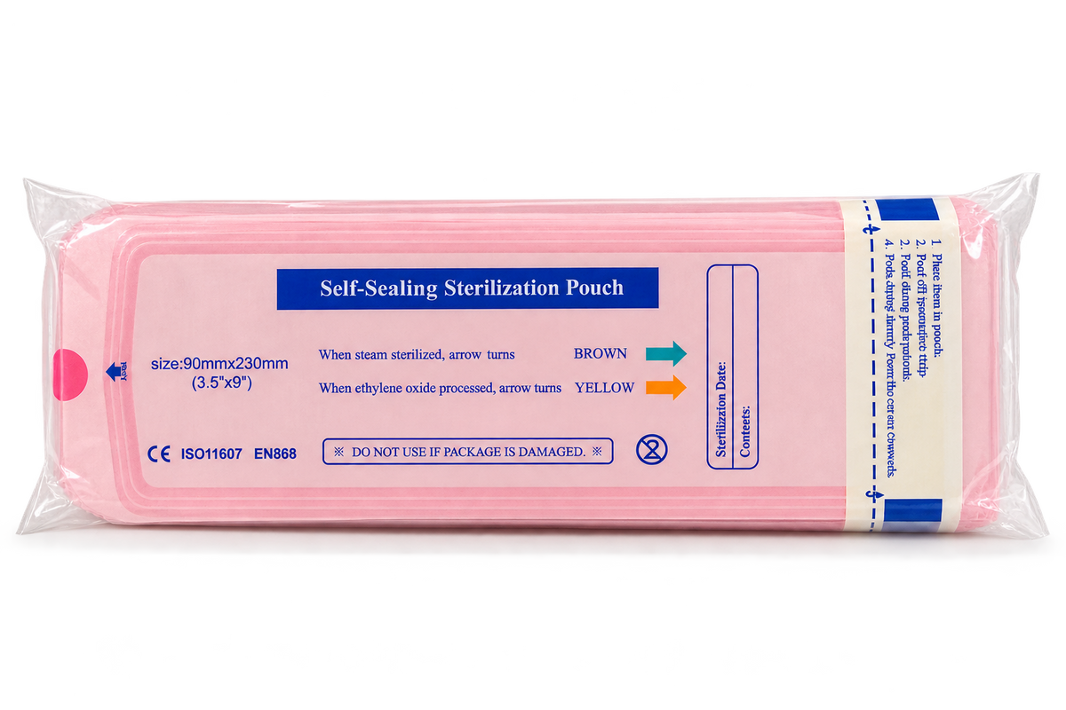 Sterilization Pouches - 100 Pack
