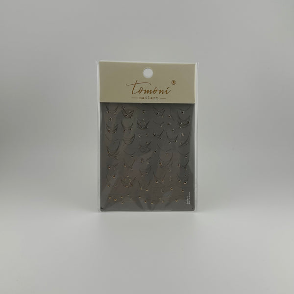 STAR & HEART NECKLACE PREMIUM NAIL STICKER