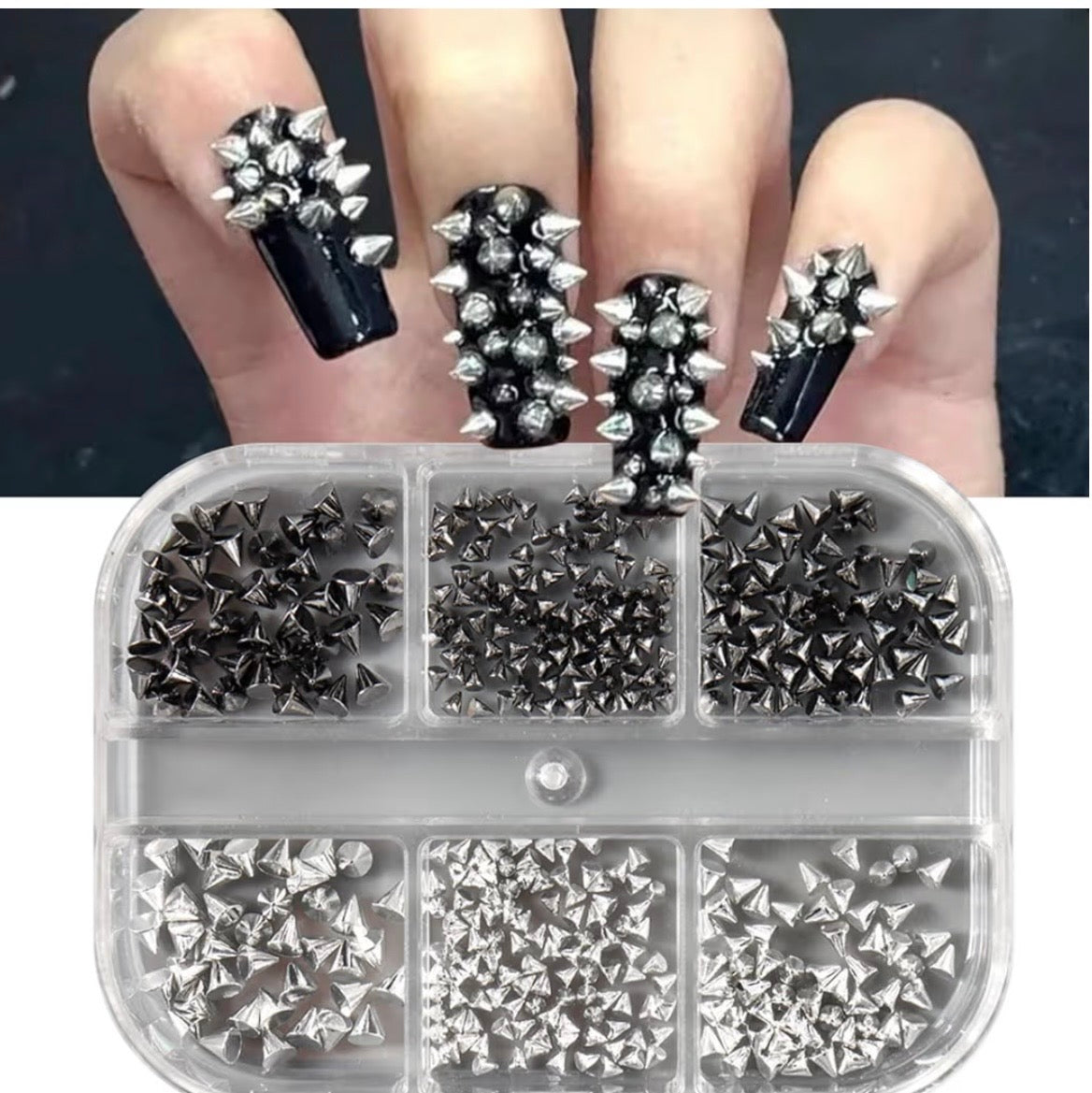 Triangle/spikes Nail Art Charms – Mixed Colors