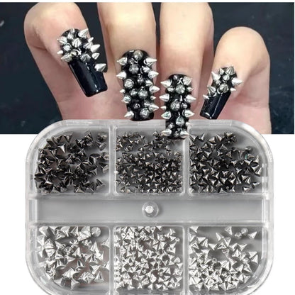 Triangle/spikes Nail Art Charms – Mixed Colors