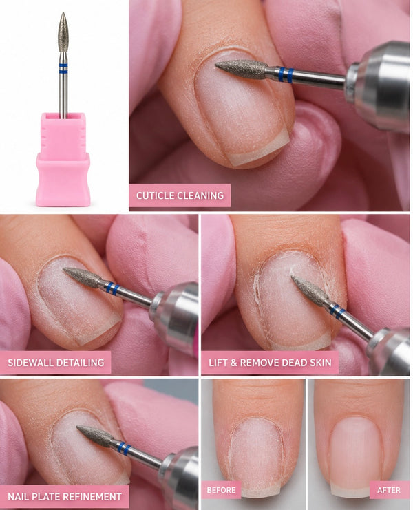 Diamond Flame Cuticle Drill Bit