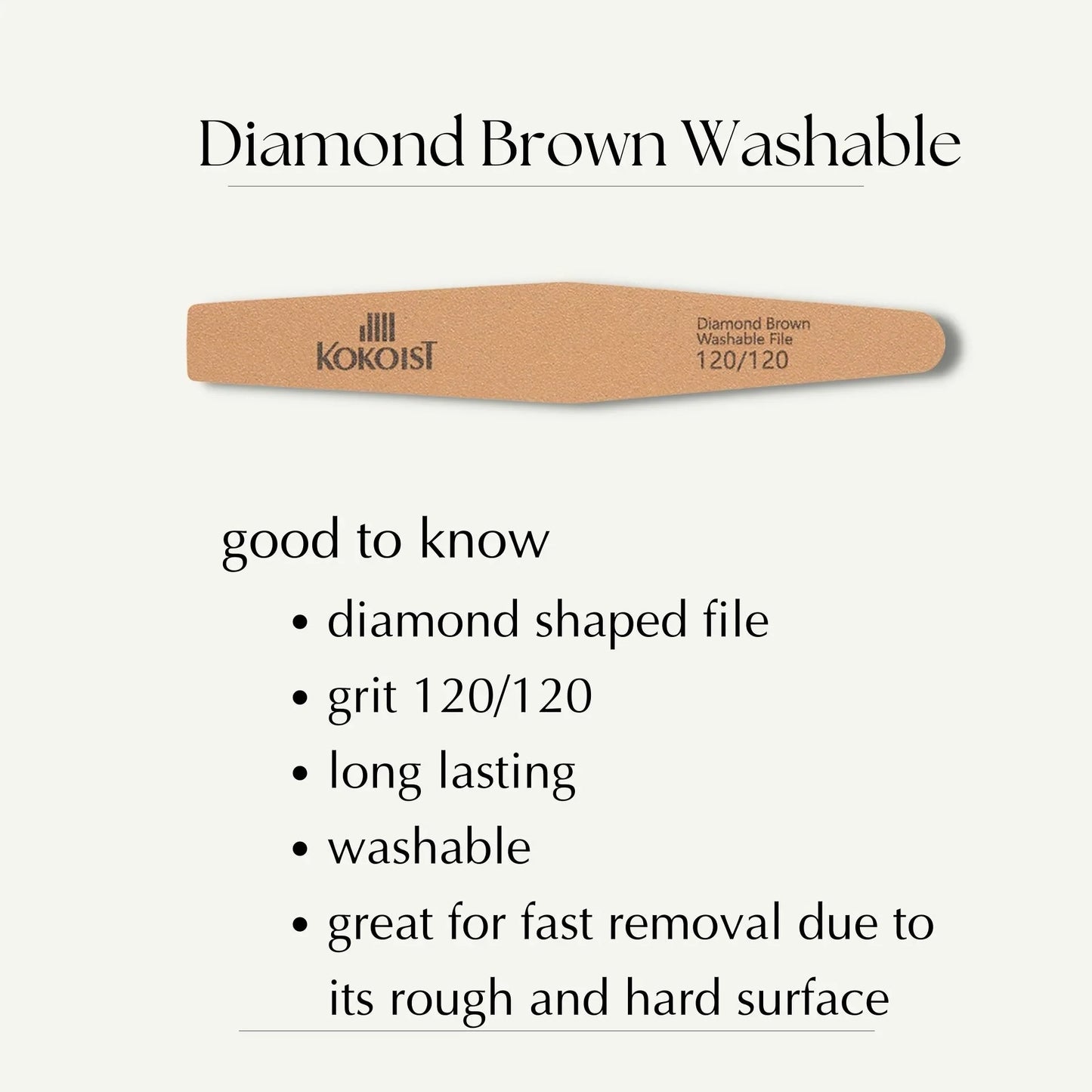 Diamond Brown Washable File