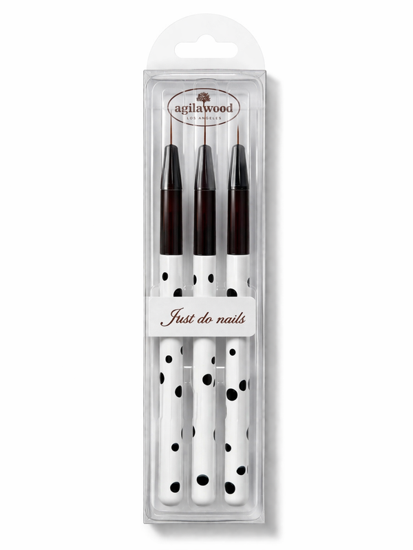 Black polka dot liners 3pc