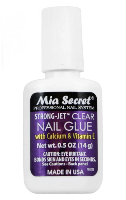 Strongjet Nail Glue (Brush-On 8g and 1/2 oz.)