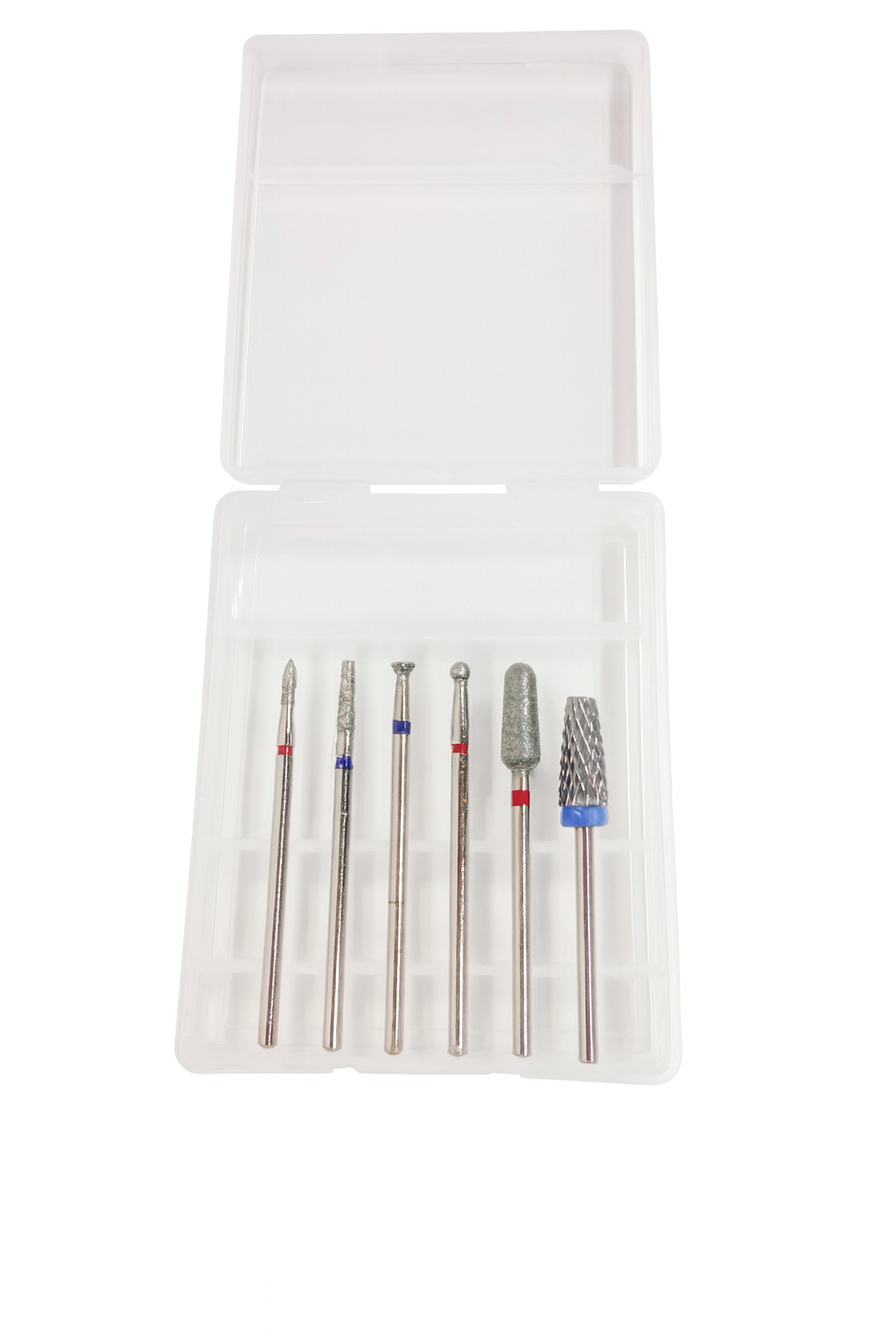 6-Piece Diamond & Carbide Nail Drill Bit Set – Cuticle, Prep & Removal Kit