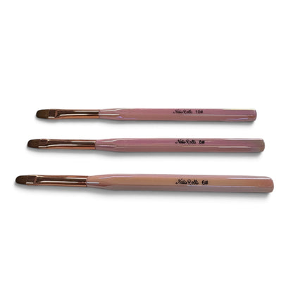 Nails R Us Oval Gel Brush Set