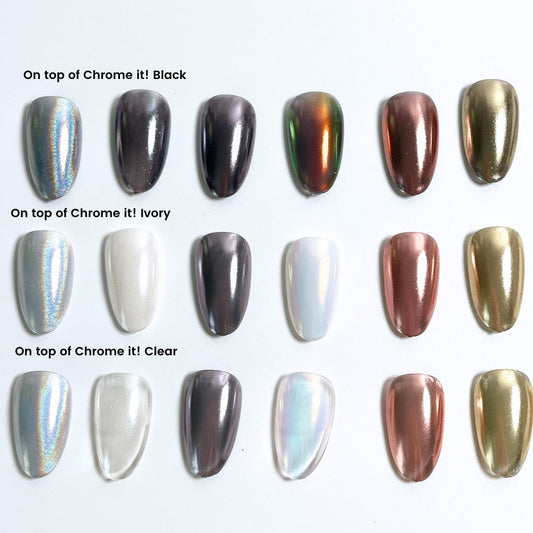 NTT-CB Chrome It! Black Non-Wipe Gel