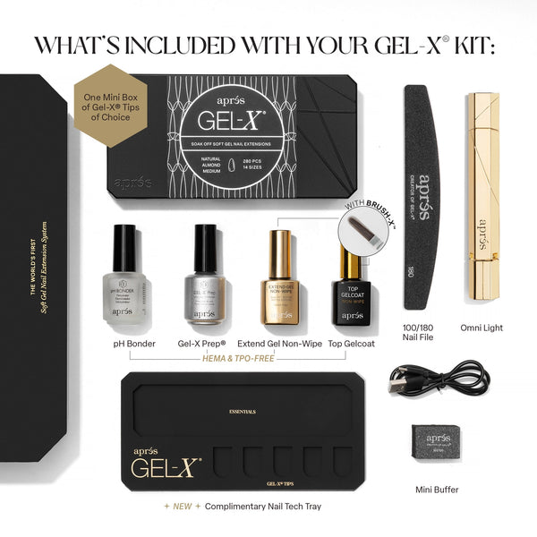 APRÉS GEL-X® SIGNATURE KIT NATURAL ALMOND MEDIUM