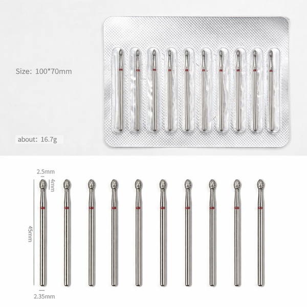 Mini Flame Diamond Drill Bit 10pcs