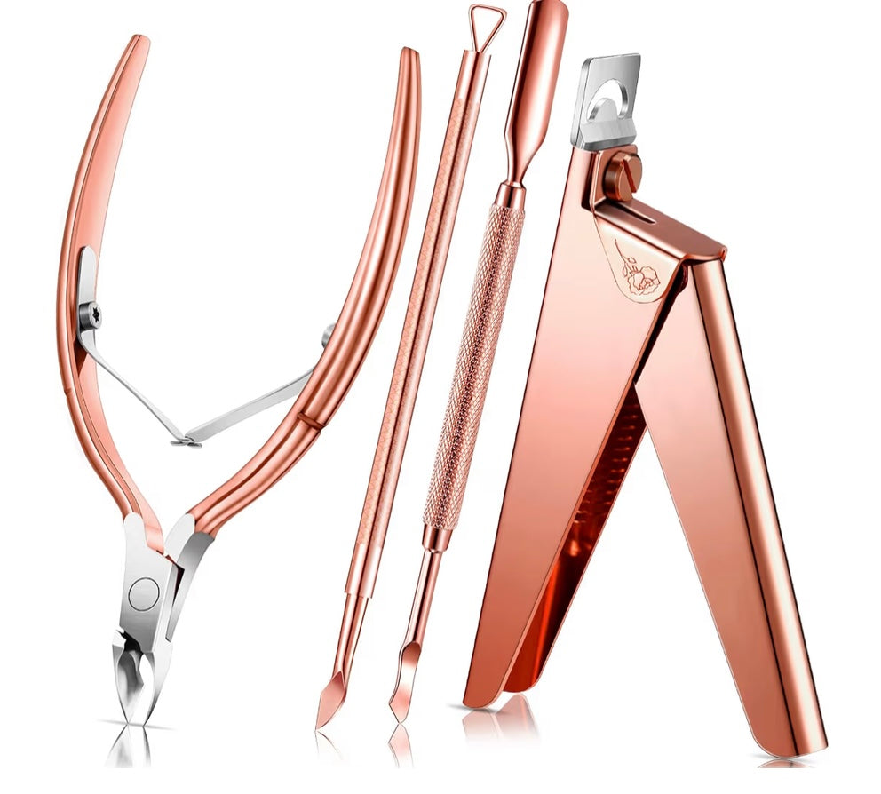 GOLD - 4 IN 1 MANICURE/PEDICURE TOOL SET