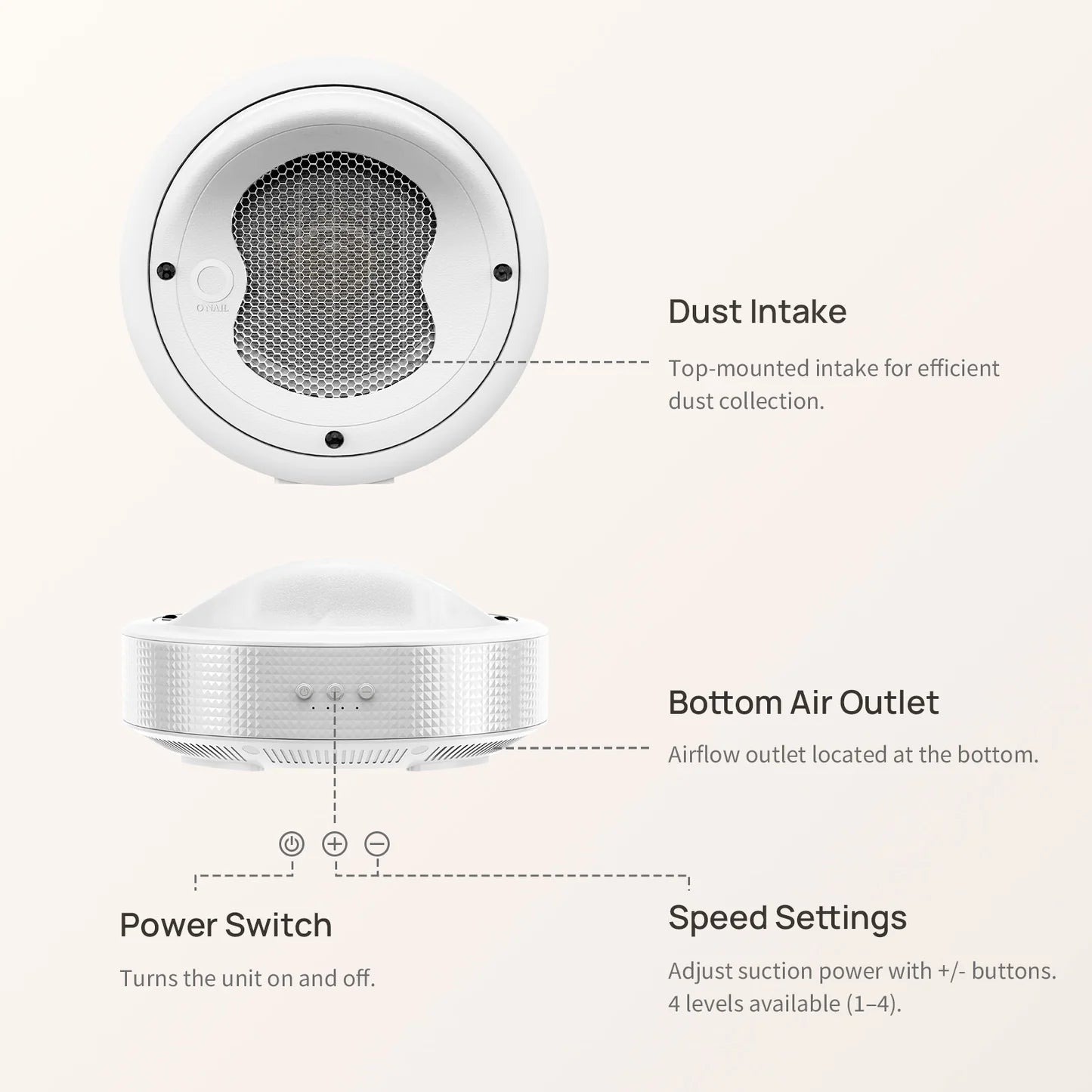 Plug-in Nail Dust Collector Tornado No.1