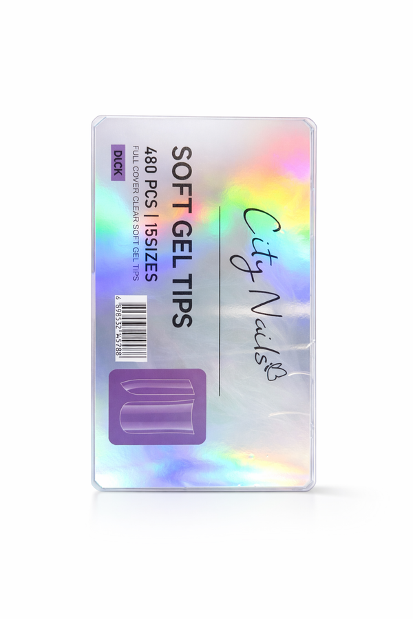 DUCK - SOFT GEL TIPS - FULL COVER CLEAR SOFT TIPS