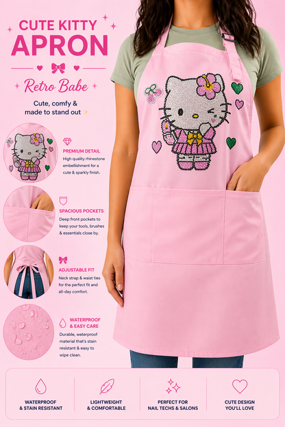 Blush Kitty Apron