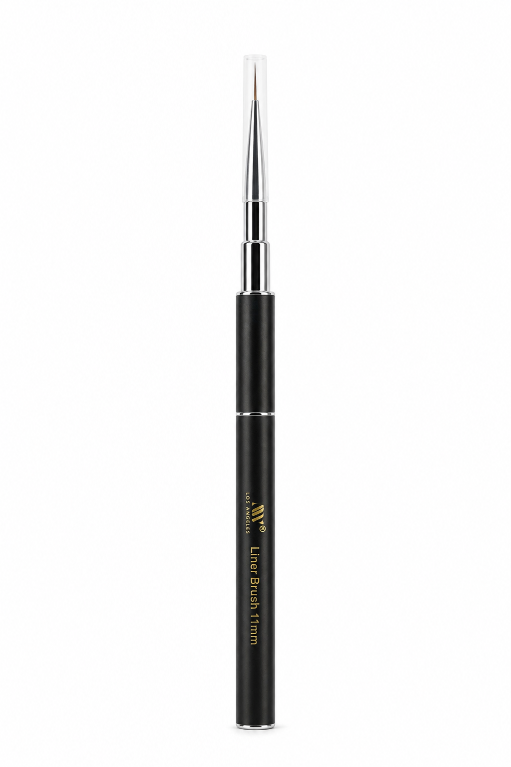 Black 11 mm Nail Art Liner Brush with Protective Cap