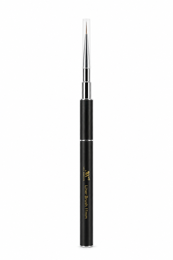 Black 11 mm Nail Art Liner Brush With Protective Cap