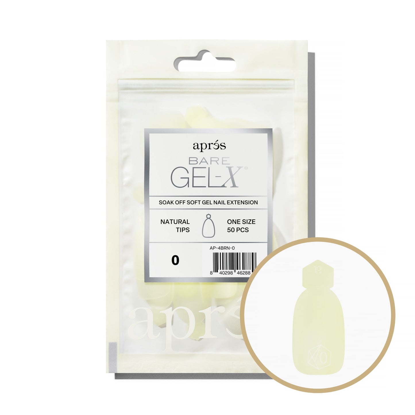 Bare Gel-X Natural Refill Tip Bag