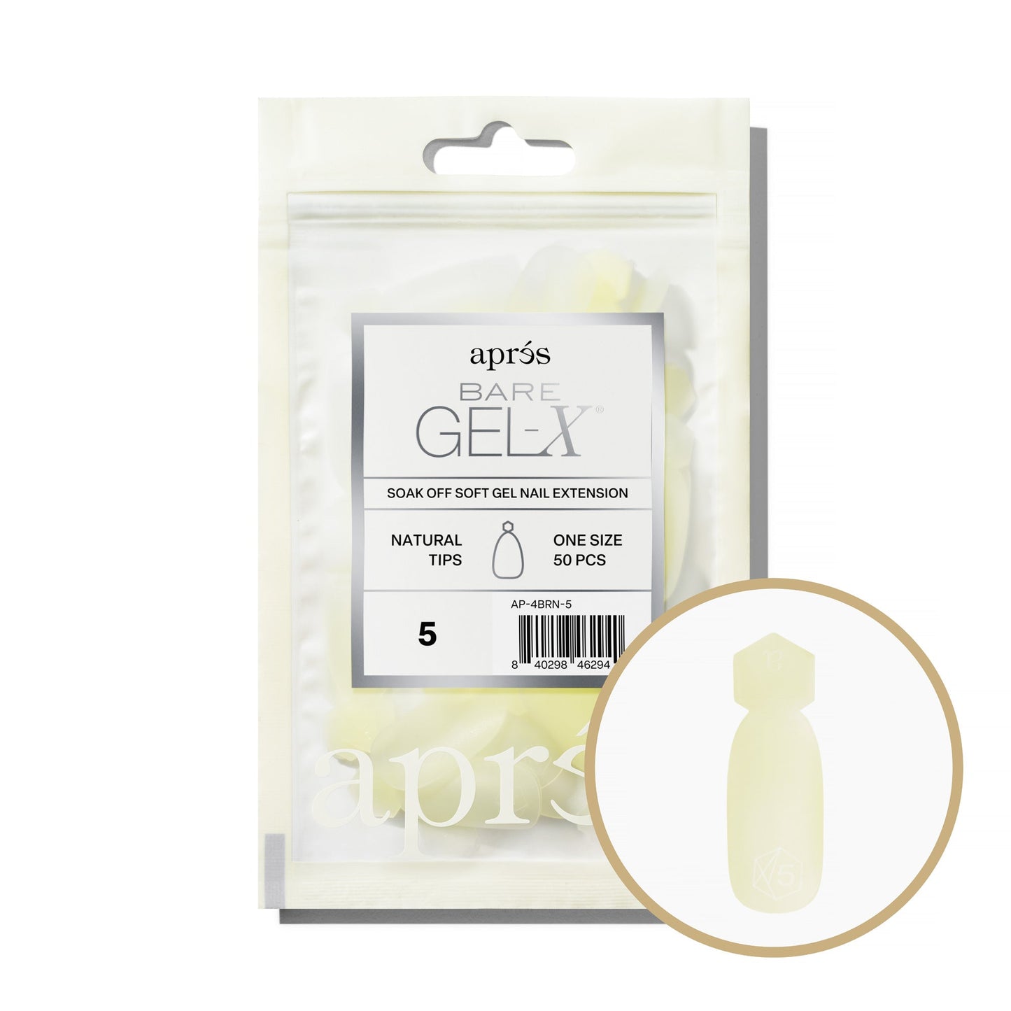 Bare Gel-X Natural Refill Tip Bag
