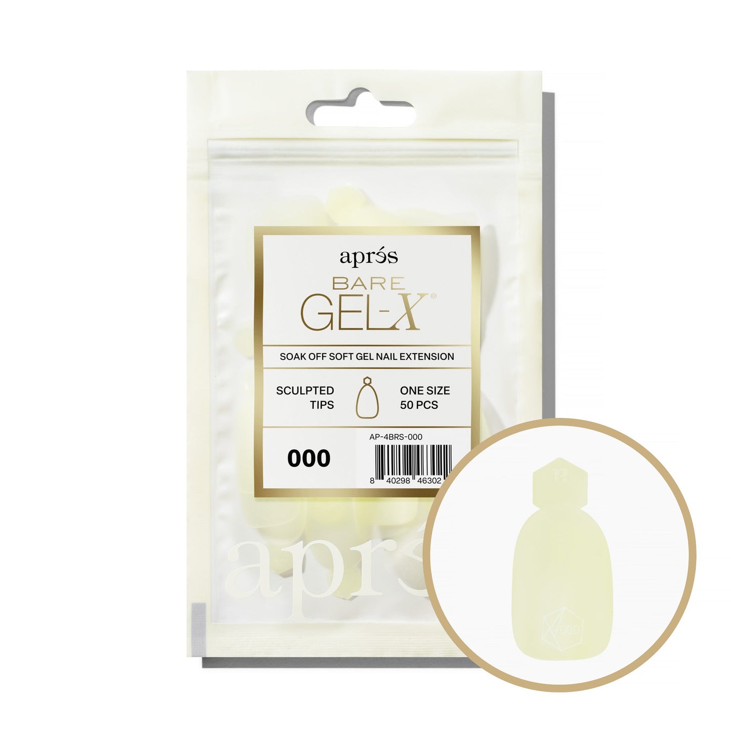 Bare Gel-X Sculpted Refill Tip Bag