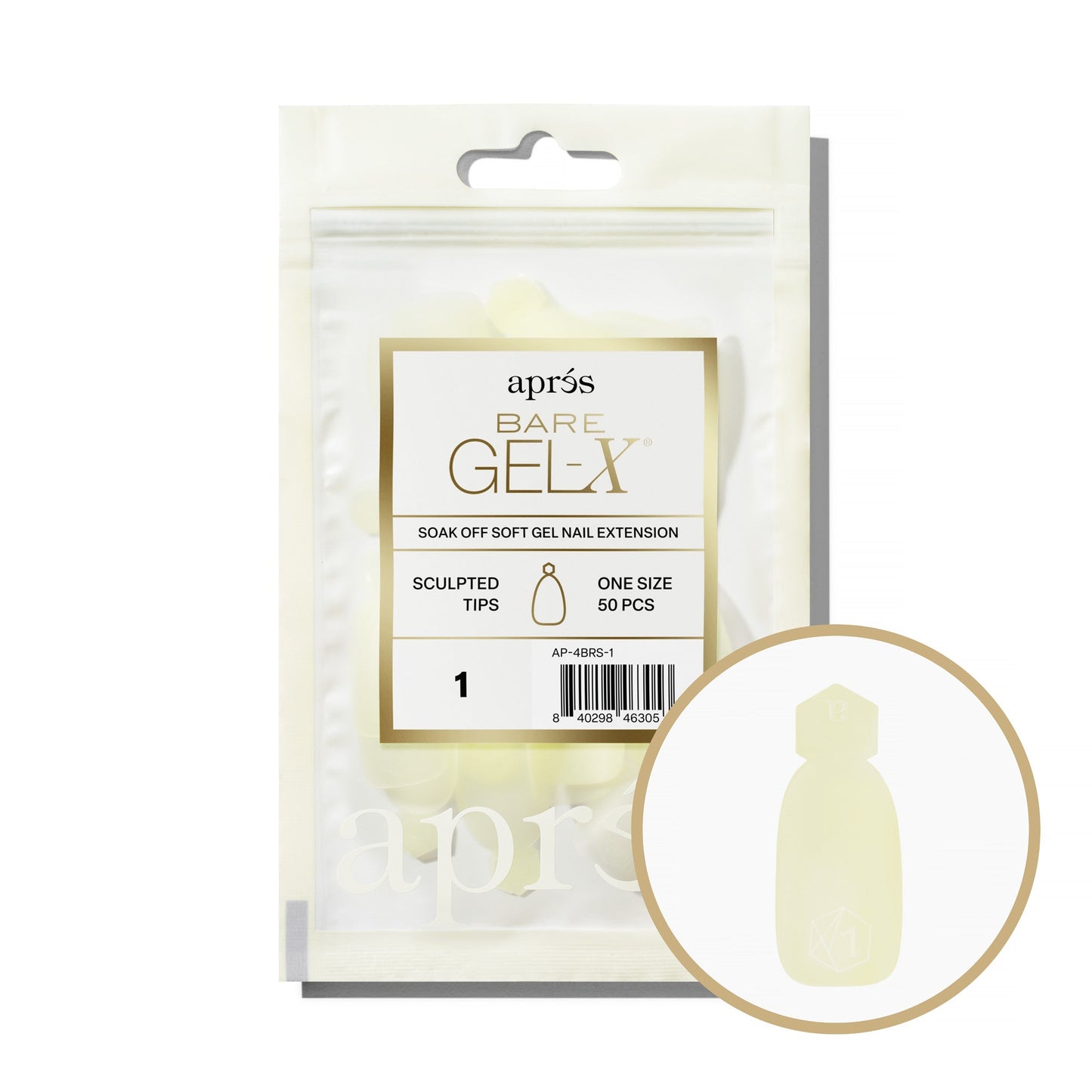 Bare Gel-X Sculpted Refill Tip Bag
