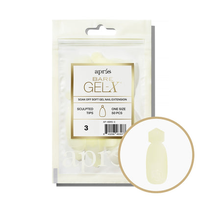 Bare Gel-X Sculpted Refill Tip Bag
