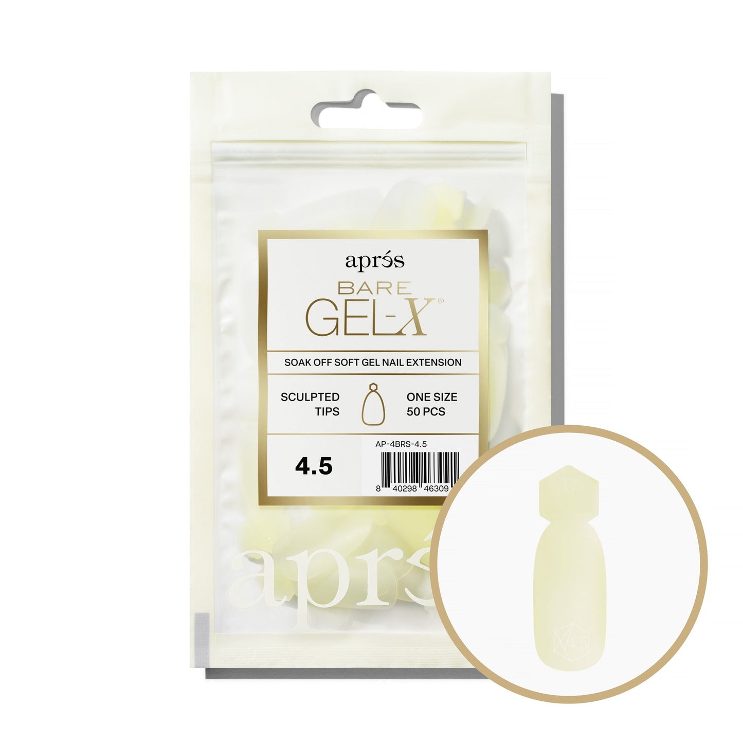 Bare Gel-X Sculpted Refill Tip Bag