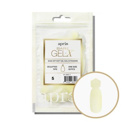 Bare Gel-X Sculpted Refill Tip Bag