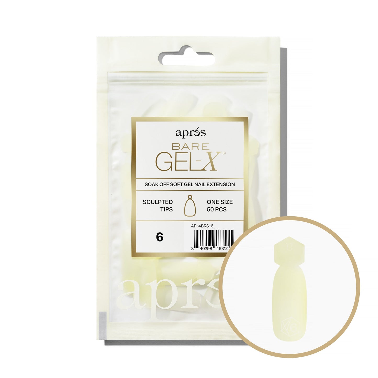Bare Gel-X Sculpted Refill Tip Bag