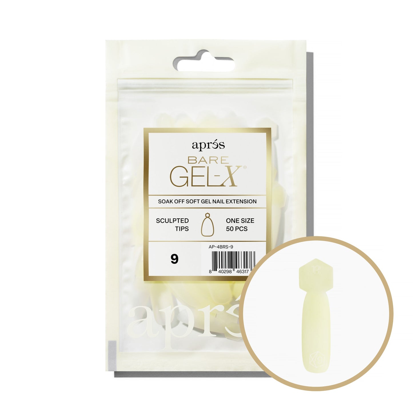 Bare Gel-X Sculpted Refill Tip Bag