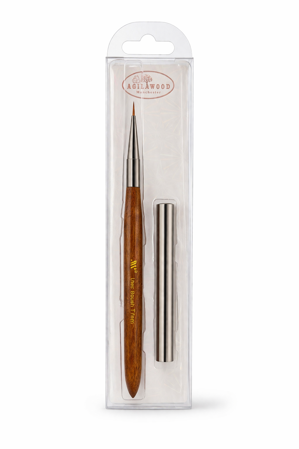 Wood liner brush with cap 7mm