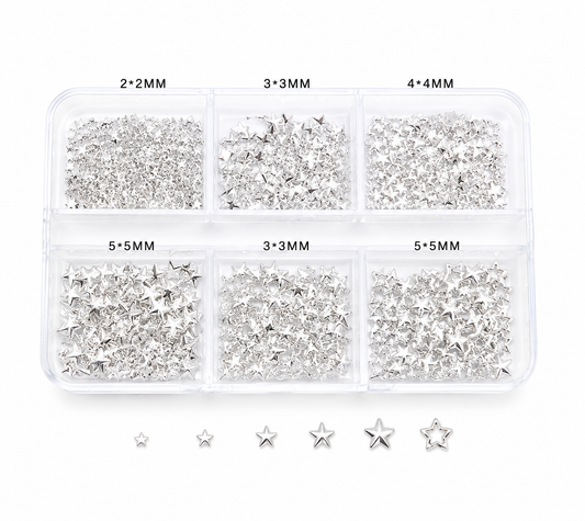 Star Nail Rivet Charms Mix