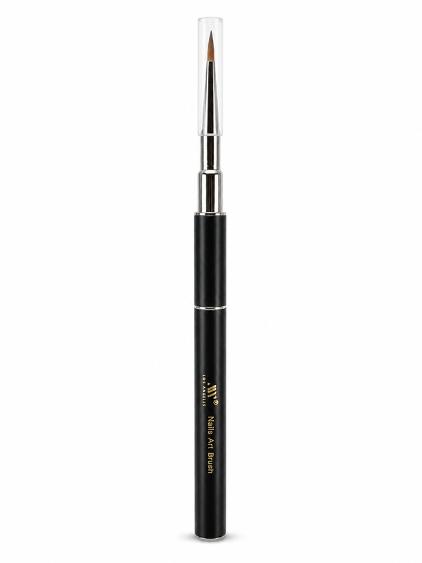 Black Precision Detail Nail Art Brush With Protective Cap