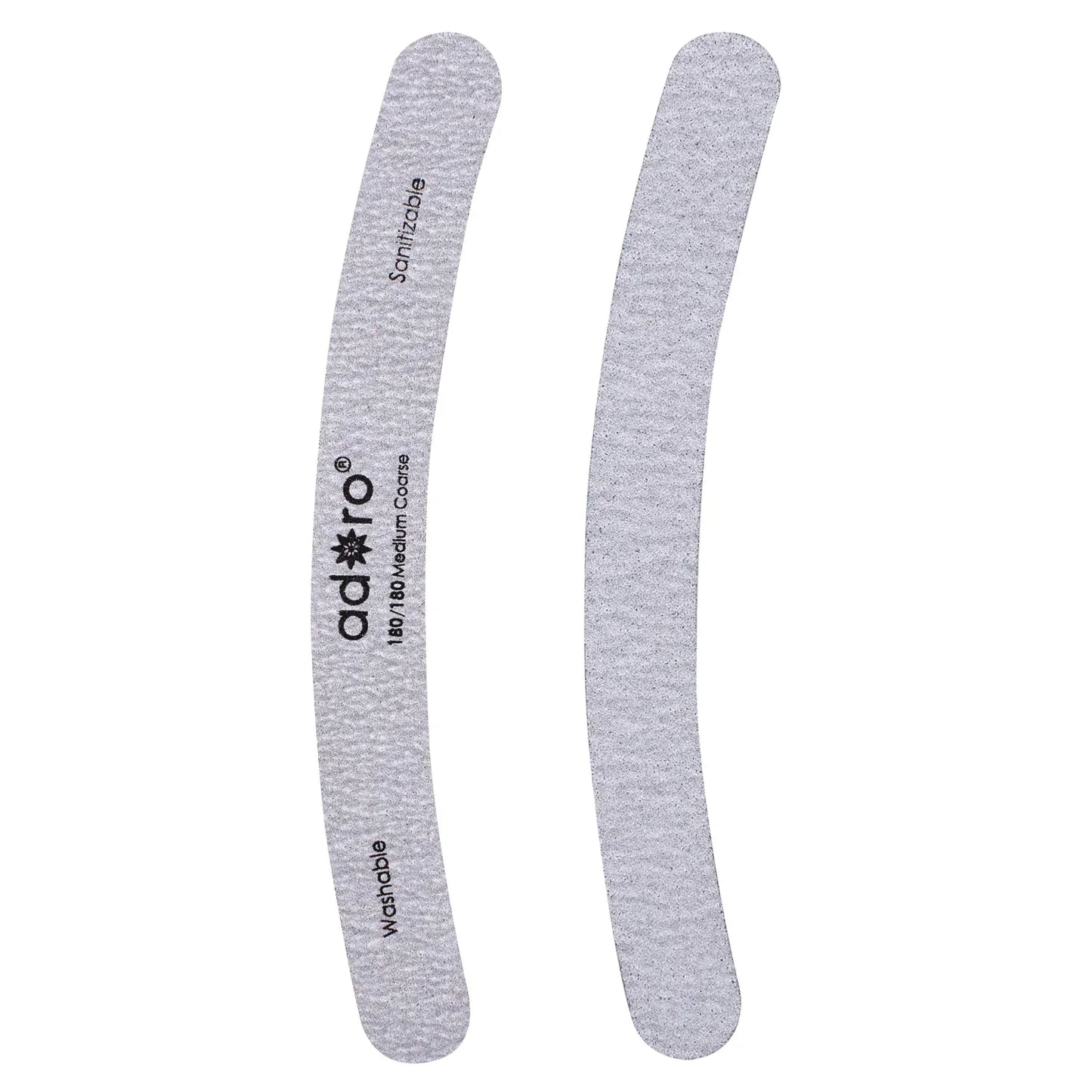 CURVE BANANA NAIL FILE ZEBRA GRIT 180/180 50 PACK