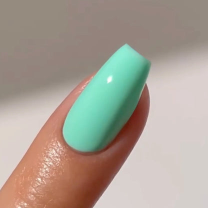 DND Soft Gel Tips Coffin Short #02 swatch