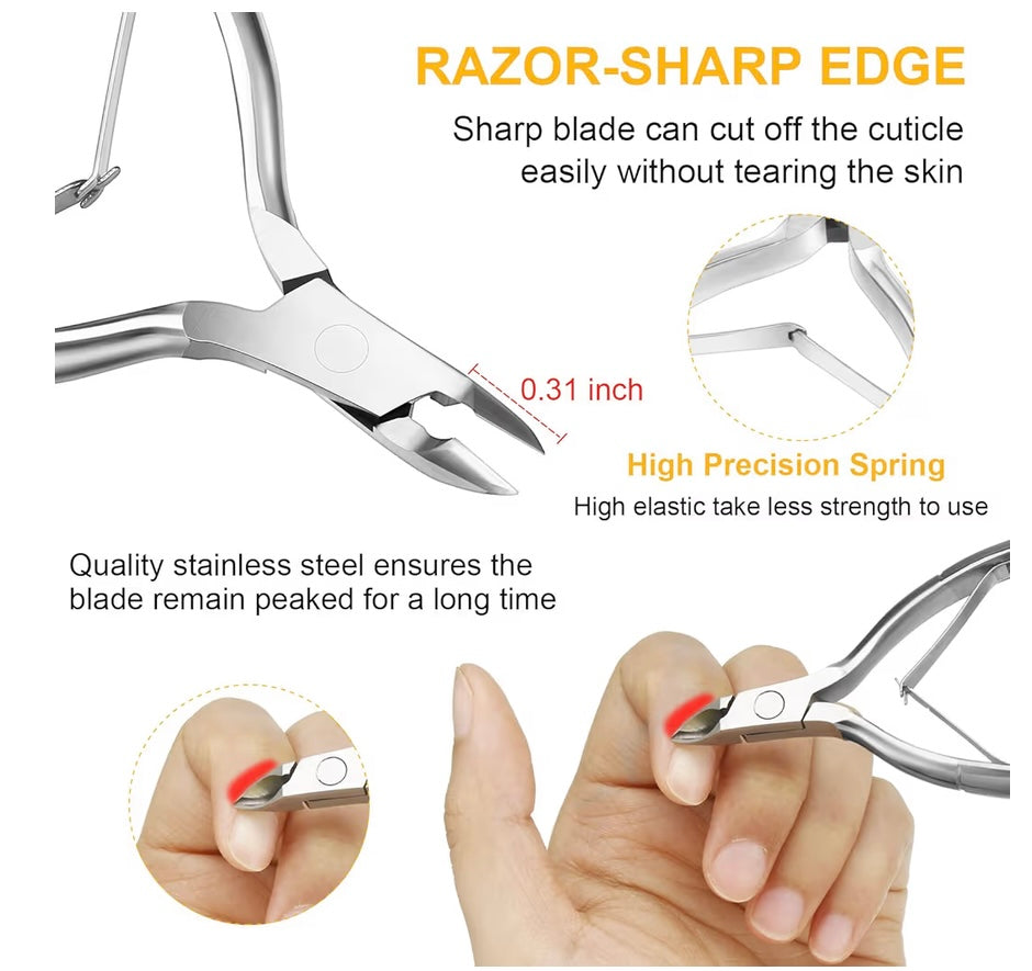 SILVER - 4 IN 1 MANICURE/PEDICURE TOOL SET