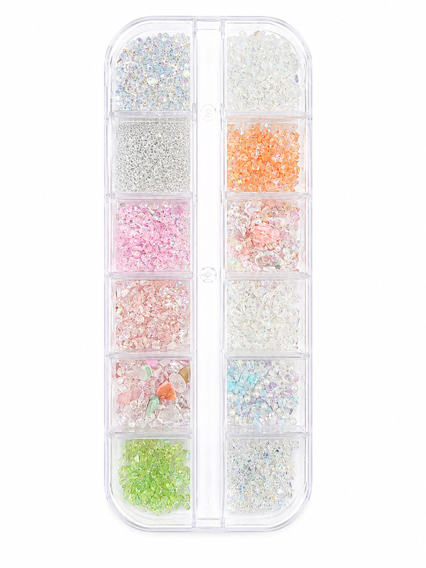 Pastel Crystal Nail Art Mix Box