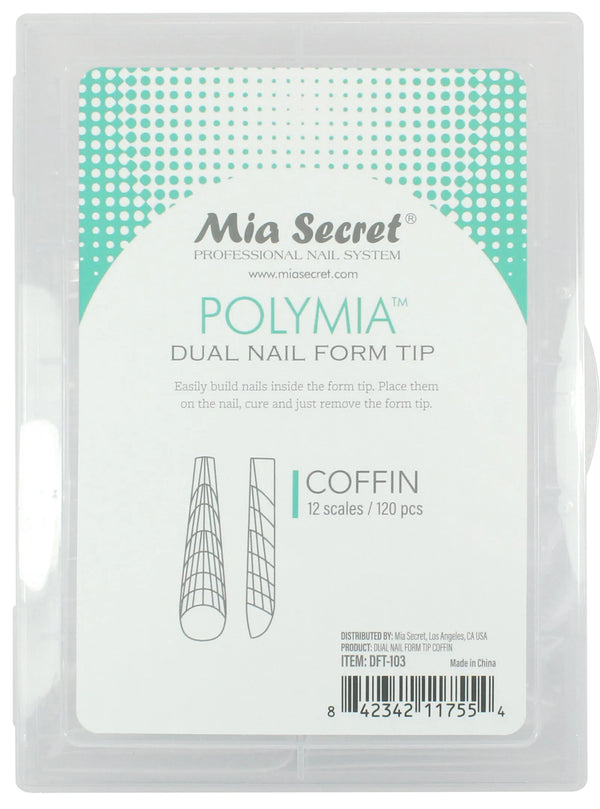 Polymia Dual Nail Form Tips - Coffin