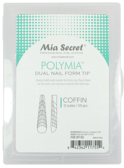 Polymia Dual Nail Form Tips - Coffin