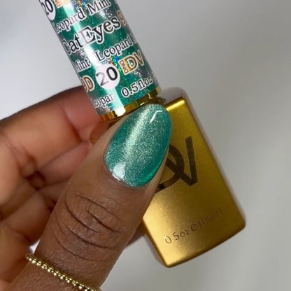 DIVA 9D #20 Cat Eye Candy - Leopard Mint swatch
