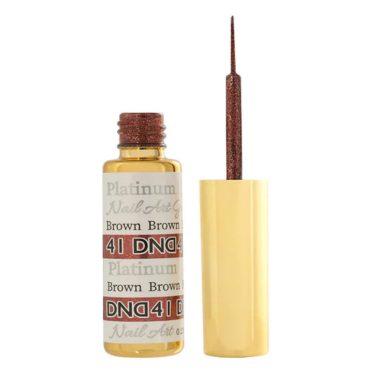 DND41 - PLATINUM BROWN GEL ART LINER