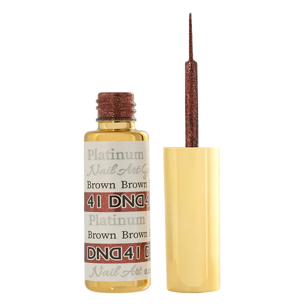 DND41 - PLATINUM BROWN GEL ART LINER