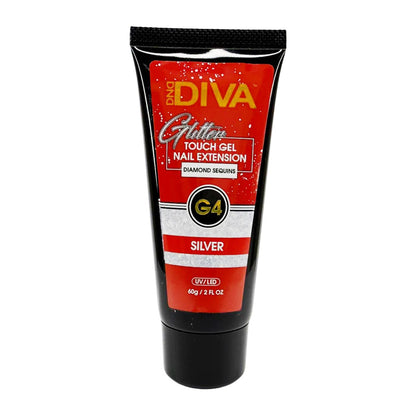 DIVA - Glitter Touch Gel - G4 Silver