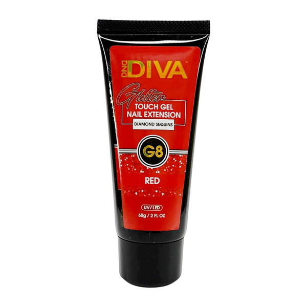 DIVA - Glitter Touch Gel  - G8 Red
