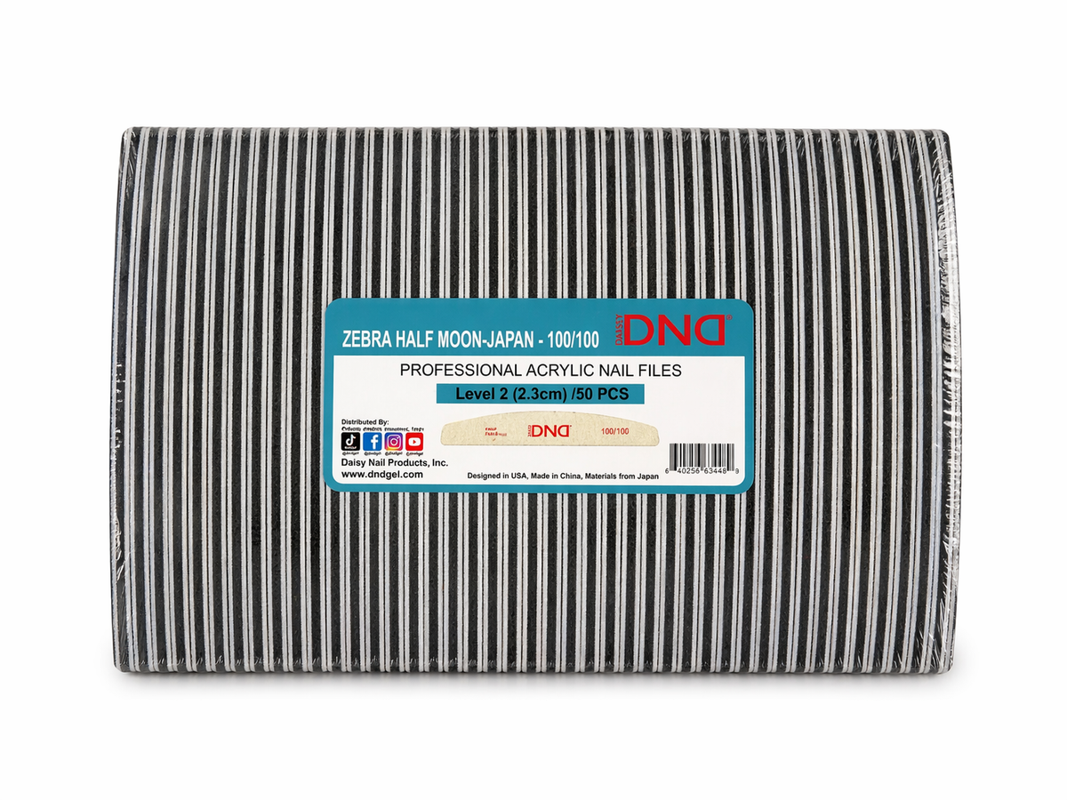 DND Half Moon Zebra Nail File 100/100