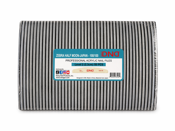 DND Half Moon Zebra Nail File 100/100