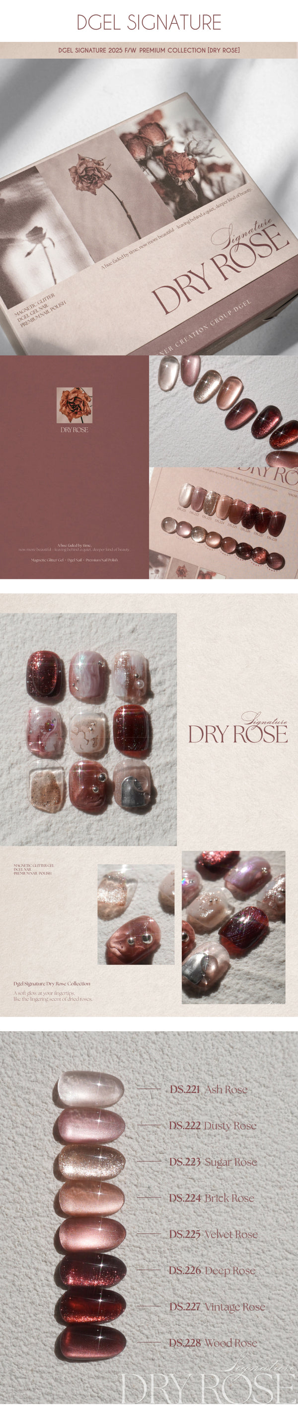 Dgel Signature Dry Rose Collection
