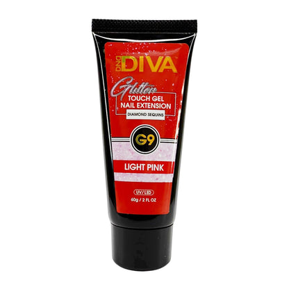 DIVA - Glitter Touch Gel - G9 Light Pink
