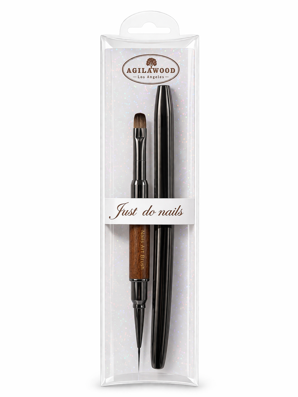 Dual End Oval & Liner Gel Brush