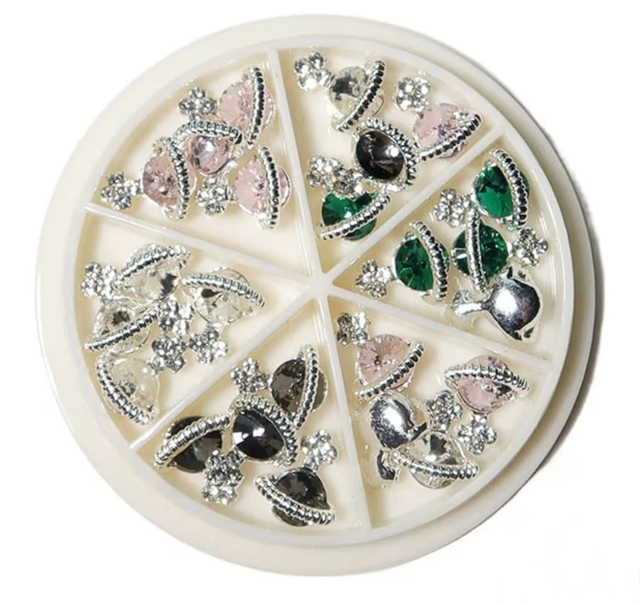 Luxury Crystal Nail Charms Wheel
